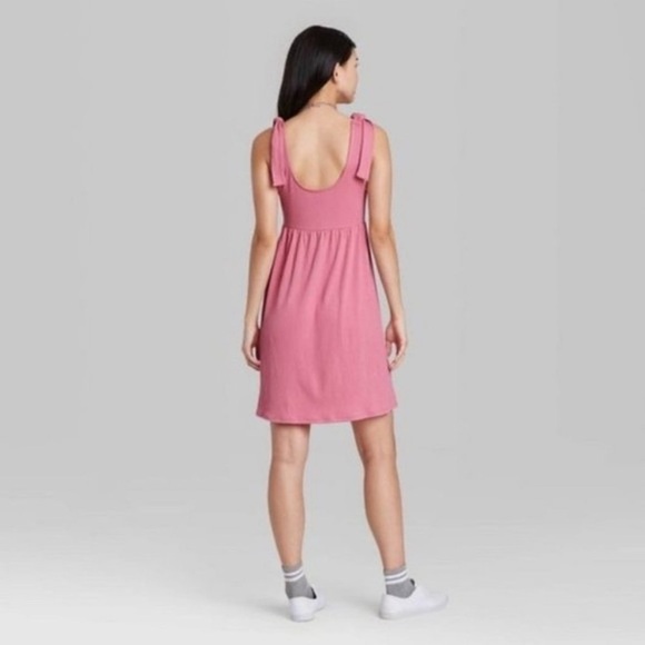 Wild Fable Pink tie strap dress size M - Picture 2 of 5